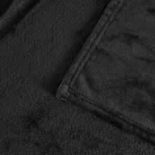 Large Lightweight Flannel Fleece Blankets Bed Sofa Throw Blanket Queen King Size - màu đen - Xem 5
