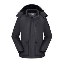 CAMEL CROWN Men's Ski Jacket Winter Warm Snow Coat Waterproof Windbreaker Hooded Work Outerwear Snowboarding Jackets