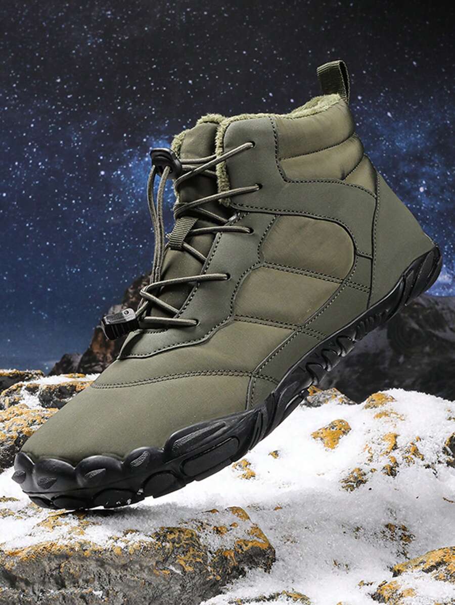 Chaussures de sport outdoor antidérapantes pour femmes, chaussures d'hiver chaudes, chaussures minimalistes