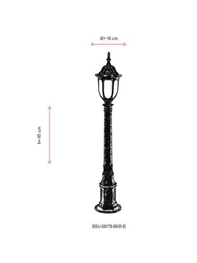Well Home Outdoor Vloer Lamp Brown, 16x16x95. Free Shipping In 24/48h view 3