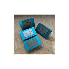 Double Outlet Contact With USB Ports - Black - View 2