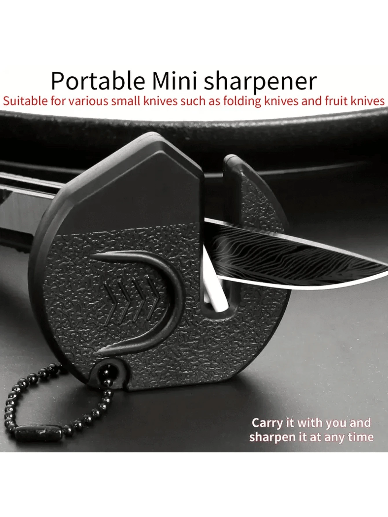 Ipc Mini Knife Sharpener With Hanging Hole Portable Small Folding Knife