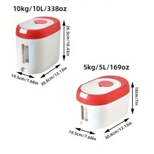 Tanque de almacenamiento de arroz multifuncional de gran capacidad - a prueba de aire, humedad y insectos - ideal para hoteles, restaurantes y cocinas comerciales, decoración del hogar, regalos navideños, regalos para el hogar, decoración de habitaciones