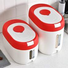 Tanque de almacenamiento de arroz multifuncional de gran capacidad - a prueba de aire, humedad y insectos - ideal para hoteles, restaurantes y cocinas comerciales, decoración del hogar, regalos navideños, regalos para el hogar, decoración de habitaciones