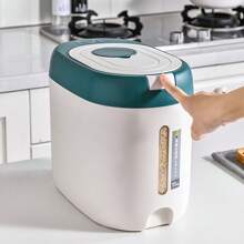 Tanque de almacenamiento de arroz multifuncional de gran capacidad - a prueba de aire, humedad y insectos - ideal para hoteles, restaurantes y cocinas comerciales, decoración del hogar, regalos navideños, regalos para el hogar, decoración de habitaciones