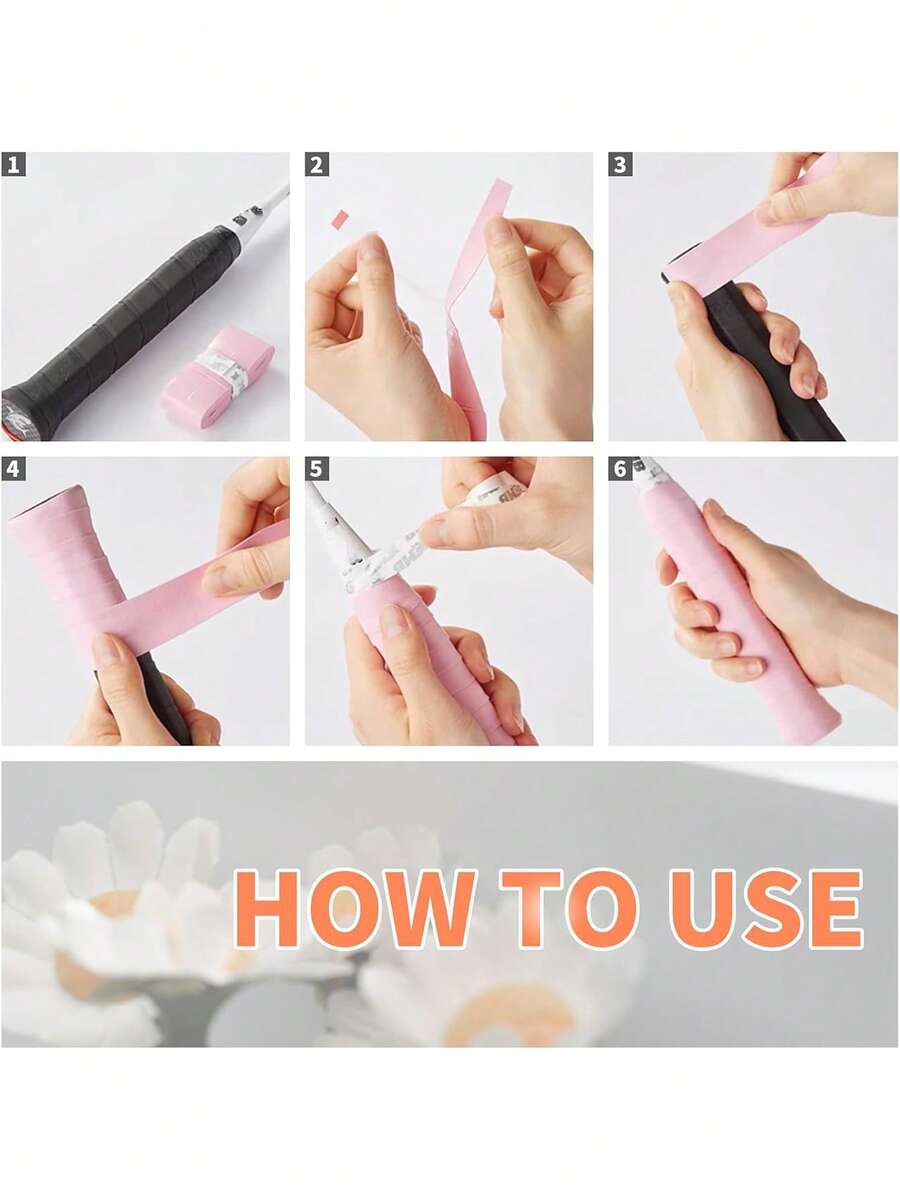 2pcs Tennis Racket Grip Tape Racket Handle Soft Overgrip Suitable For