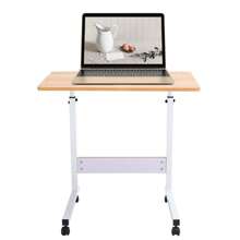 Mobile Over Bed Chair Table Hospital Overbed Height Adjustable Laptop Tray Stand