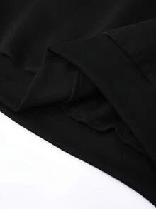 Men's Long Sleeve Round Neck Sweater, Animal Print, Loose And Casual Fit, Perfect For Spring And Autumn. - 黑色 - 查看 5