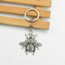 昆虫组合钥匙扣 - 镂空蝴蝶、蜘蛛、蜜蜂锌合金钥匙扣，逼真的蜜蜂和蜘蛛组合钥匙扣配件，昆虫爱好者收藏艺术品，汽车包钥匙装饰，小礼物 - 彩色 - 查看 10