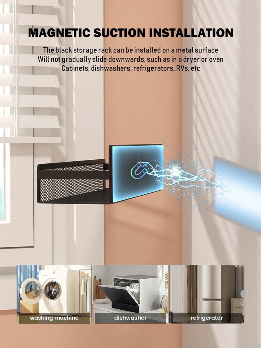 Spice Rack, Fridge Storage Box, MultiFunction Wall