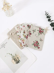 6 piezas Bolsas de regalo con cordón y diseño floral, bolsas de almacenamiento para fiestas, regalos de Navidad, regalos de cumpleaños, regalos de Año Nuevo, bolsas de regalo para fiestas familiares pequeñas, bolsas para joyas, bolsas de almacenamiento para el hogar, bolsas de almacenamiento universales, almacenamiento de artículos del hogar, para el Día de la Madre, regalos para damas de honor, regalos de graduación, regalos de cumpleaños, regalos de boda, cumpleaños, novia, boda
