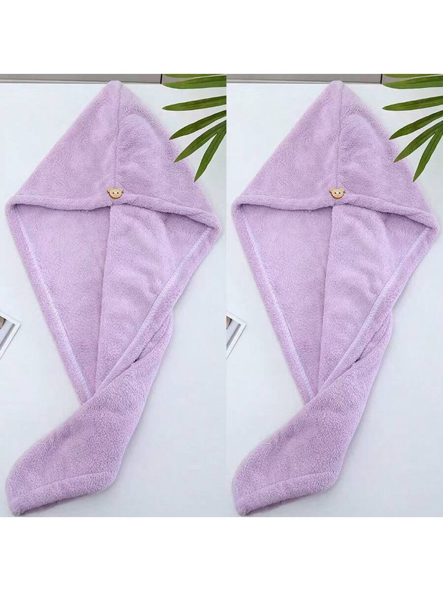 قبعة شعر جاف للنساء 2 قطعة، فوطة شعر جاف، ناعمة وم...