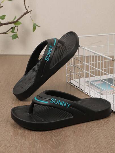 Dép đi biển đế mềm thông thường cho nữ, Dép đi biển đế dày thời trang chống trượt EVA cho cặp đôi mặc ngoài trời mùa hè