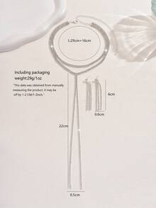 1 套时尚奢华多层水晶项链和耳环首饰套装，适合女性日常、婚礼、派对佩戴 - 首飾套裝 - 查看 5