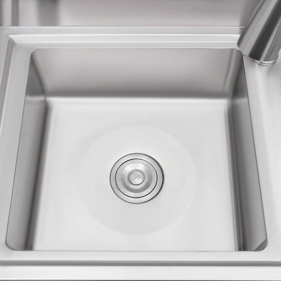 Stainless Steel One Compartment Commercial Utility Sink, Freestanding