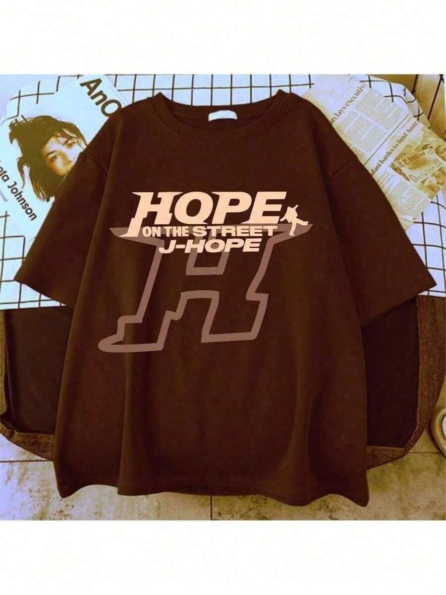 Jung Hoseok Printed Unisex T-Shirt - Rỉ Nâu - Xem 1