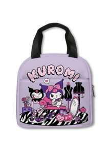 Sanrio Bolsa de lápices impresa en 3D para estudiantes de primaria y secundaria, de estilo anime kawaii y de dibujos animados, para niños y niñas, como regalo para artículos pequeños como lápiz labial, cepillo, cuidado de la piel, teléfono móvil, monedas, para uso en el hogar, regalos, vacaciones y festivales como Halloween y Navidad, de uso multifuncional.