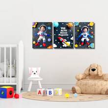 Kit Of 3 Decorative Astronaut Frames For Children's Rooms, Boys And Girls, Self-Adhesive - 03 - Xem 1