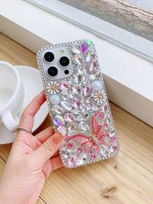 Animal Phone Case Colorful Butterfly Rhinestone Shell Applicable IPhone 16 Pro Max 16 Pro 16 Plus IPhone 16 - Mixed Colors - View 4