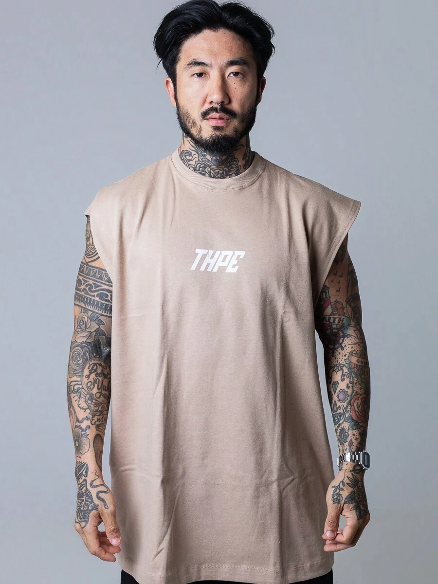 Regata Oversized Bege Escuro Patterned - Bege - Visão 1