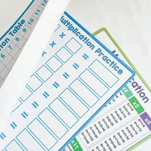 Dry Erase Multiplication Chart Multiplication Table Times Table Math Practice For Kids Students Classroom Teacher Teaching Aids - Multicolor - View 7