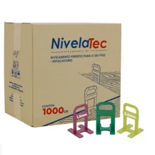 2mm Floor Leveling Spacer - Box With 1000 Units + 100 Nivelatec Wedges - Một cỡ - Xem 1