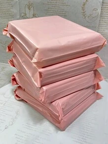 100pcs Solid Color Shipping Bags, Simple And Versatile Packaging Bags For School, Office, Shipping And Mailing Back To School