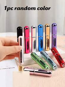 10 件/5 件/3 件/1 件 5ml 底部可再填充香水瓶，带泵和铝制容器便携式液体和化妆品喷雾分配器，旅行友好型化妆包化妆包护肤包洗漱包收纳袋，旅行必需品巡航必需品化妆包收纳化妆品收纳盒化妆盒 - 彩色 - 查看 13