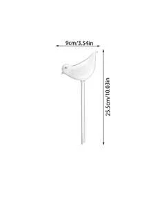 1pc Transparent Pvc Plastic Bird Shaped Watering Device For Plants, Automatic Slouchy Plant Waterer - Clear - View 5