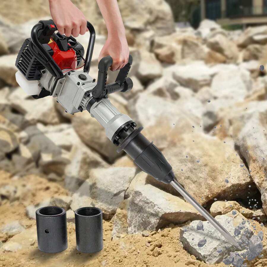Miumaeov Four-Stroke Handheld Pile Driver Portable High Power Two-Stroke Flood Control Pile Driver - Multicolor - View 1