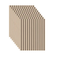 Kit Placas Decorativas P/ Sala Quarto Estilo Ripado Pvc