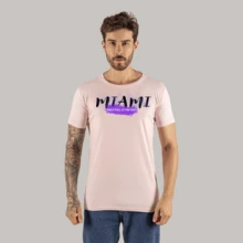 Cotton T-Shirt Streetwear Various Colors Malibu - 淺粉色 - 查看 1