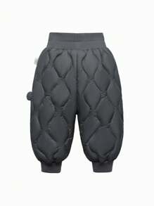 mini bala Boys' Girls' Pants 2024 Autumn/Winter New High Waist Long Pants