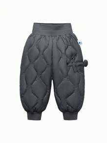 mini bala Boys' Girls' Pants 2024 Autumn/Winter New High Waist Long Pants