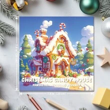 JOYASIS 全新万圣节和圣诞节主题涂色书，适合放松、送礼、生日派对。适合成人缓解压力、舒缓情绪、居家和旅行的精美绘画书。创新思维色彩感知绘画书。加厚纸张，20*20 厘米。 - 彩色 - 查看 2