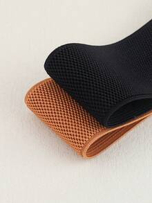 1 chiếc thắt lưng co giãn thời trang tối giản cho nữ, áo khoác/áo khoác đa năng cổ điển thanh lịch cho mọi mùa có cạp chun - A - Xem 8