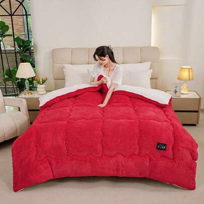 1 szt. pikowana nowa gruba aksamitna kołdra patchworkowa z mleka