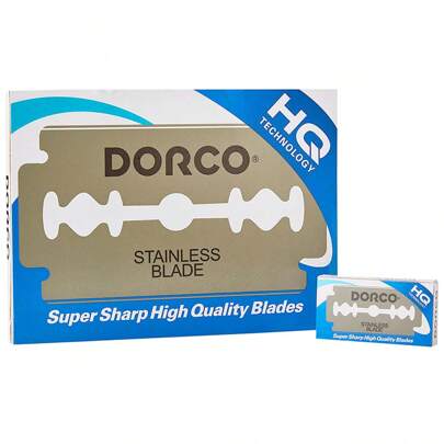 Navajas Dorco Para Afeitar Doble Filo Acero Inoxidable C/100