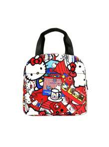 Sanrio Bolsa de lápices impresa en 3D para estudiantes de primaria y secundaria, de estilo anime kawaii y de dibujos animados, para niños y niñas, como regalo para artículos pequeños como lápiz labial, cepillo, cuidado de la piel, teléfono móvil, monedas, para uso en el hogar, regalos, vacaciones y festivales como Halloween y Navidad, de uso multifuncional.
