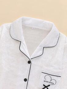 2pcs Women Velvet Pajama Set With Lapel Button Long Sleeve Top And Loose Comfortable Long Pants, Elegant & Warm For Sleepwear & Loungewear