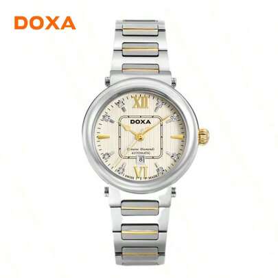 DOXA Fully Automatic Mechanical Watch, Casual Retro Watch, Swiss Original Imported Women's Watch D125TWH