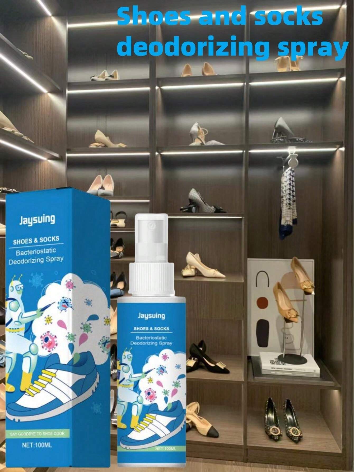 Fresh Scented Shoe Deodorizer, Shoe And Sock Deodorizing Spray