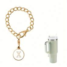 1 Packung Initialen Charm Anhänger, personalisierte Buchstaben Schmuckanhänger zur Kennzeichnung von Kaffeetassen, Anti-Verlust Dekoartikel