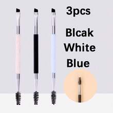 1/2/3/4件双头眉刷 螺旋角化妆刷 多色组合眉刷 易于携带的美容工具 轻松勾勒出精致的眉形 多用途 多色眉刷 优雅的大理石纹理设计 适用于化妆品用途 精致便携 旅行装备和家居用品 - 彩色 - 查看 14