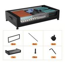 HALMAN Underbed Shoe Storage Box, Bag - Black - View 9