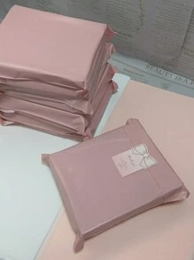 100pcs Solid Color Shipping Bags, Simple And Versatile Packaging Bags For School, Office, Shipping And Mailing Back To School