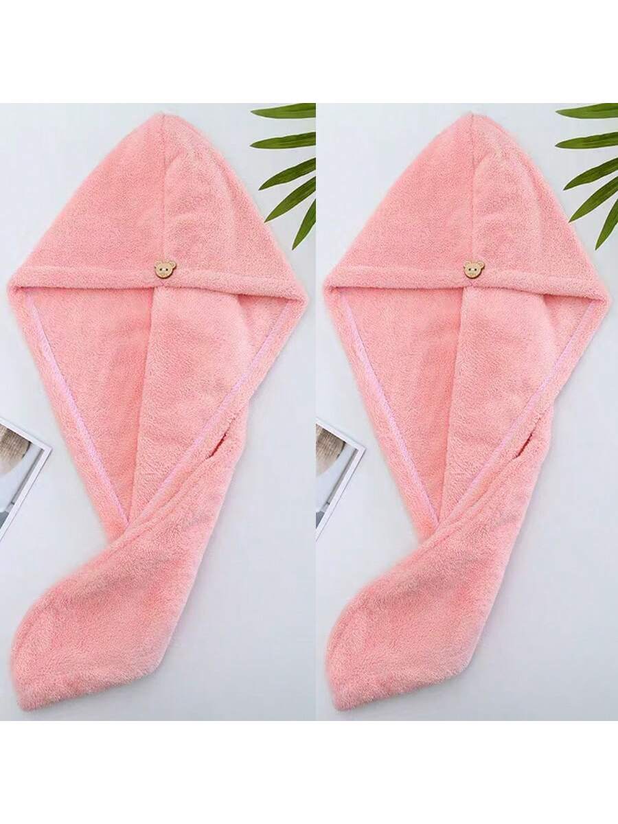 قبعة شعر جاف للنساء 2 قطعة، فوطة شعر جاف، ناعمة وم...