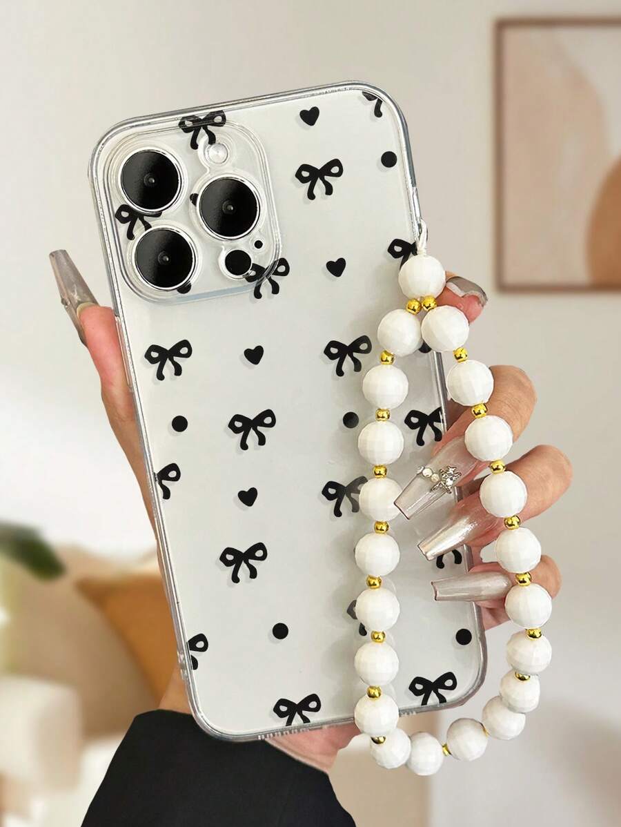 手机壳蝴蝶结彩绘装饰链简约防震厚保护手机壳带印花，适用于 16 XR /7/8 15 Pro Max/12 Pro Max/13 Pro Max/14 Pro Max 13 14 11 12p14 女款 P11 软壳 P12 防摔 XS.XR /78P.78GES2，适合 A134G A22 A21S A514G A52 S22 ULTRA A335G、A34 A35，兼容 Redmi 10 Redmi Note 114G Redmi 11 Lite A53 TPU A14 /A23/S23 ULTRA S24 A14 A15 S23 A73 A55 A54 Redmi 手机壳 - 彩色 - 查看 1