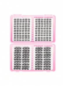240PCS Large Capacity False Eyelash Extension Set C Curl Single Cluster Natural Segmented Cluster Eyelash Strap Eyelash Extension Adhesive Sealing Eyelash Tweezers False Eyelash Set 10-16mm Mixed Length Eyelash Cluster Simulation Thick Soft Light Eyelash Natural Reusable False Eyelash