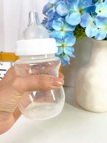 1pc Natural Wide Mouth Baby Bottle, High-Quality Newborn PP Milk Bottle, 190ML/260ML